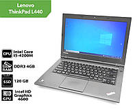 Нотубук Б/В Lenovo ThinkPad L440 (14.0"/Intel Core I5-4200M/DDR3 4Gb/SSD 120Gb)