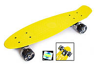 Penny Board Yellow Светящиеся колеса