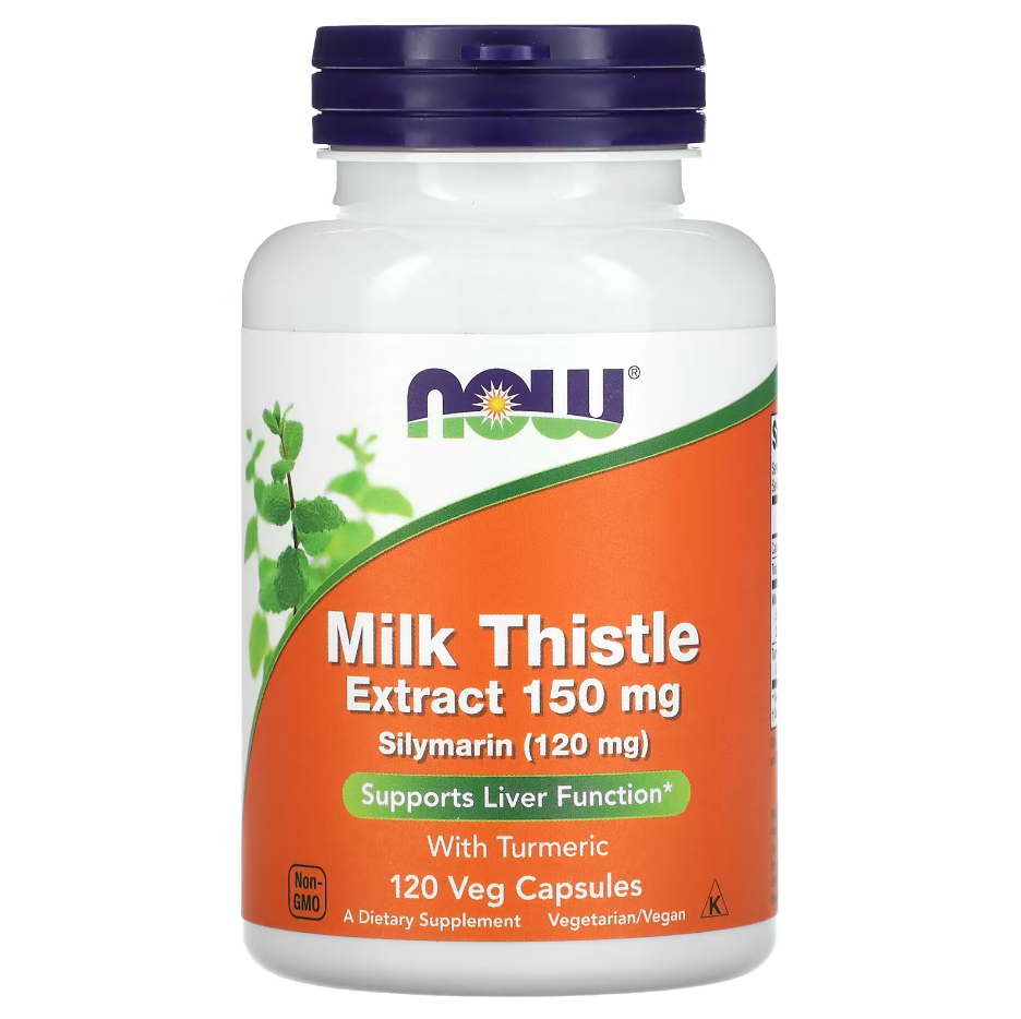 Milk Thistle Extract with Turmeric 150 мг Now Foods 120 капсул