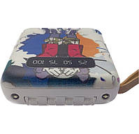 Power Bank 5000 mAh з екраном і ліхтариком 4 в 1 (Kaws) | Компактний портативний зарядний пристрій, фото 5