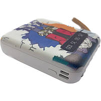 Power Bank 5000 mAh з екраном і ліхтариком 4 в 1 (Kaws) | Компактний портативний зарядний пристрій, фото 4