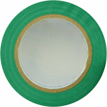 Ізоляційна стрічка зелена 19мм/10м ПВХ АСКО-УКРЕМ для електроізоляції проводів, фото 2