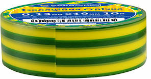 Ізолента ПВХ жовто-зелена 19мм/10м, АСКО-УКРЕМ для електроізоляції проводів, фото 3