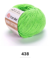 Нитки пряжа для в'язання бавовна / акрил BABY COTTON YarnArt Бебі котон ЯрнАрт № 438 - екзотік