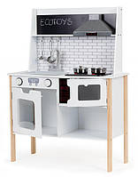 Дитяча кухня дерев'яна ігрові Ecotoys PLK537, звукові та світлові ефекти