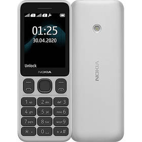 Телефон Nokia 125 DUOS білого кольору