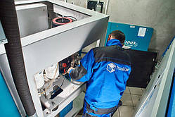 ЗАМІНА КЛАПАНА МІНІМАЛЬНОГО ТИСКУ В КОМПРЕСОРІ