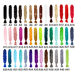 Термоволосы для нарощування, афро кучеряве волосся для плетіння гачком нарощування волосся 20 дюймів, фото 4