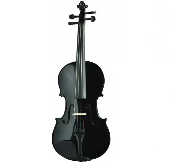 Дерев'яна скрипка 3/4 PRIMA SOLOIST в чорному кольорі, фото 1