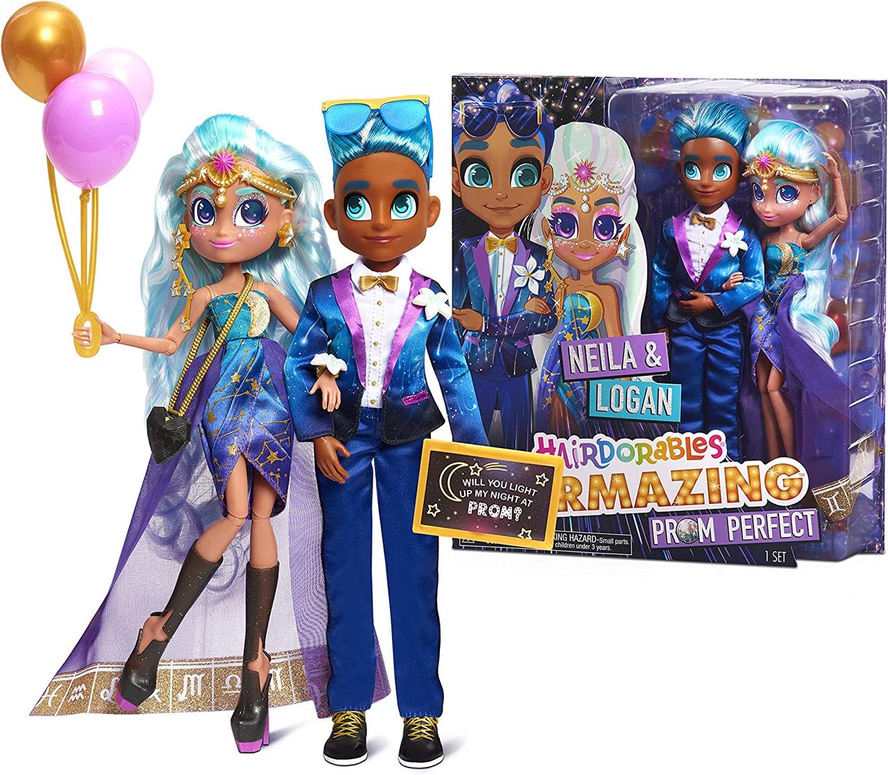 Лялька Hairdorables Hairmazing Prom Perfect Neila & Logan набір 2 шт. від 3 років
