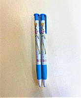 Ручка шариковая, автоматическая, 0.5 мм. синяя, ассорти рисунков. 411304 Leo