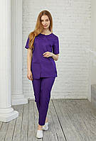 Женская медицинская куртка топ Виола фиолетовый - Одежда косметолога