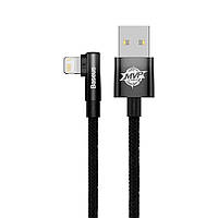 Кабель Baseus MVP 2 Elbow-shaped Fast Charging Data Cable USB to Lightning 2.4A 1m Black (CAVP000001)