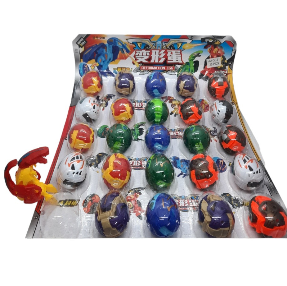 Іграшка яйце трансфомер 6 см., фото 1