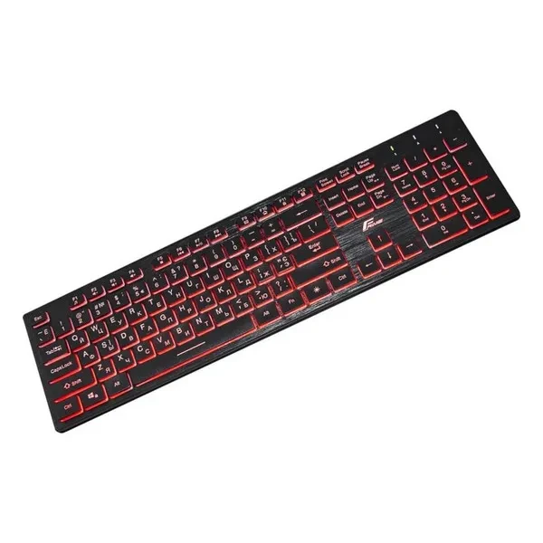 Клавіатура Frime MoonFox FLK18210 Black (3Color USB класична)