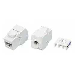 Модуль для патч-панелі OK-Net OK-KM200-6UW White Кат.6 UTP (180, toolless)