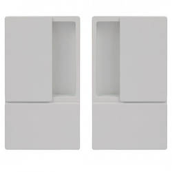 Комплект AGB WAVE B3000001FM ручки для розсувних дверей білий матовий