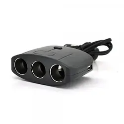 Розгалужувач автомобільний Olesson 1635 Black (12V-3*12V+2*USB Blister розгалужувач автомобільний)