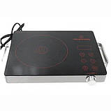 Електроплита інфрачервона Crownberg CB-1324 одноконфоркова 2000 Вт, фото 2