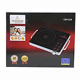 Електроплита інфрачервона Crownberg CB-1324 одноконфоркова 2000 Вт, фото 5