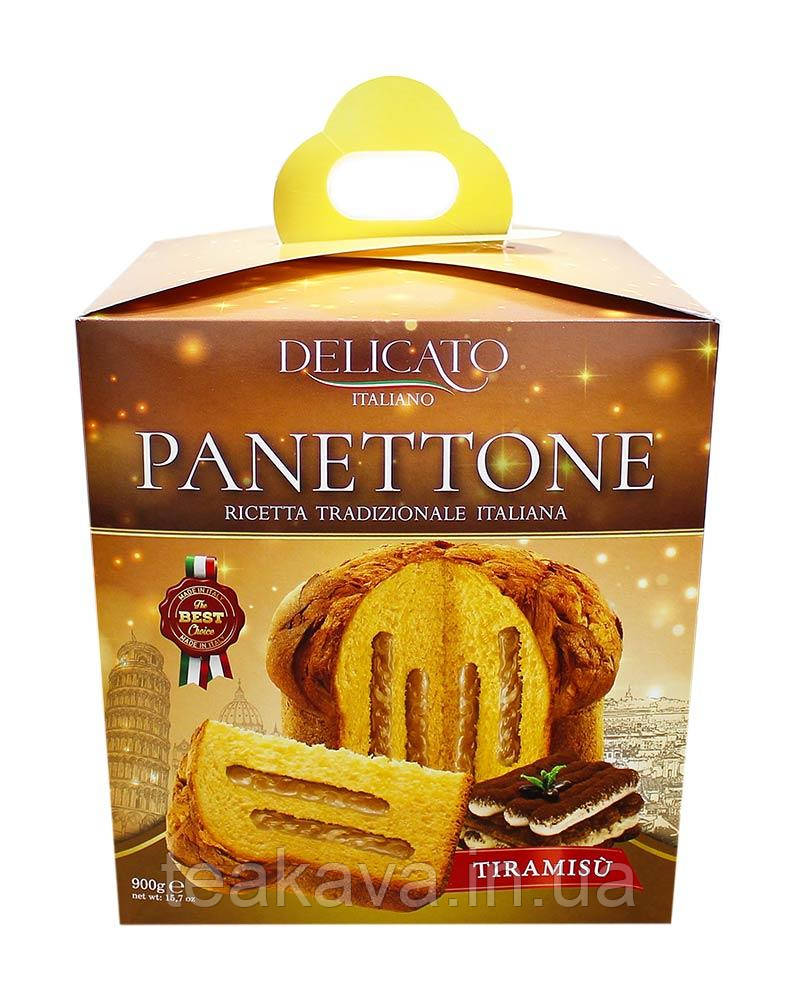 Паска Панеттоне з кремом тірамісу Delicato PANETTONE Tiramisu, 900 г (8004970152105)