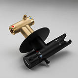 Гігієнічний душ GAPPO G7290-6 з термостатом та гачком, чорний, фото 4