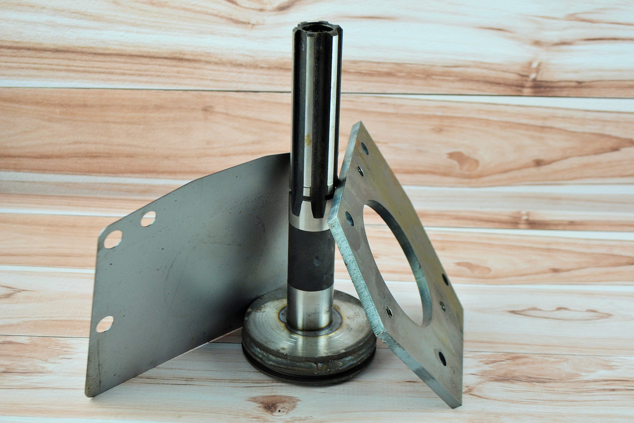 Перехідник для переобладнання під стартер ЮМЗ вал з плитою + заглушка, фото 1