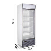 CRFV 500 Морозильный шкаф со стеклянной дверью CRYSTAL S.A. Греция