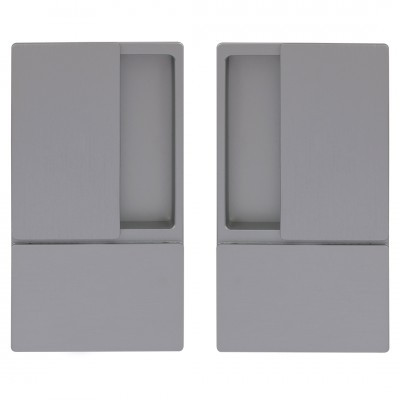 Комплект AGB WAVE B300000132 ручки для розсувних дверей хром матовий браш, фото 1