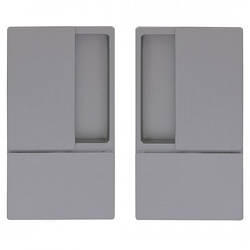 Комплект AGB WAVE B300000132 ручки для розсувних дверей хром матовий браш