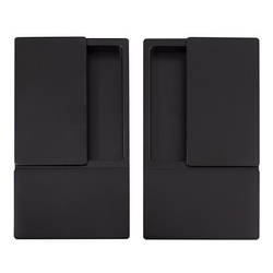 Комплект AGB WAVE B300000193 ручки для розсувних дверей чорний матовий