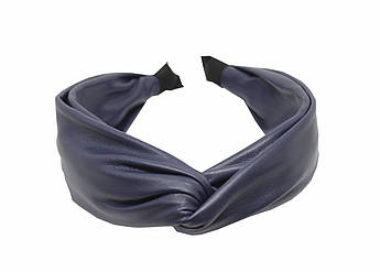 Обруч-чалма для волосся "Turban blue leather" (061627)