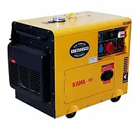 Генератор KAMA KDK7500SC3 Black Yellow Дизельный