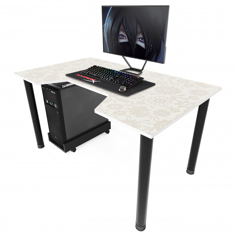 Стіл геймерський "GAMER-3" 120х80х75 см. Тіффані