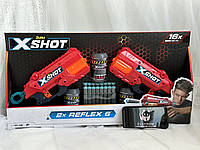 Детский Набор бластеров X-Shot Red Excel Reflex Double, детское оружие