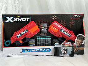 Дитячий набір бластерів X-Shot Red Excel Reflex Double, дитяча зброя