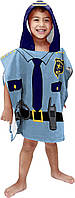 Blue - Police Officer Jay Franco True and The Rainbow Kingdom True Пончо с капюшоном для ванны/бассейна/п