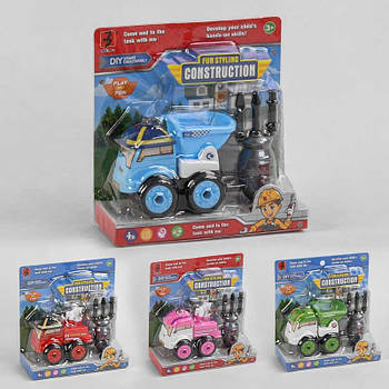 Іграшка машинка-конструктор з викруткою JD1899-3A G-Rich
