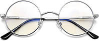 A15-srebrna ramka przezroczysta soczewka Joopin Vintage Lennon Круглые солнцезащитные очки мужские - поля