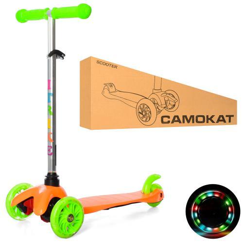 Самокат дитячий триколісний ITrike Mini жовтогарячий BB 3-013-4-C-OR