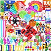 Упаковка 100 іграшок Fidget Toys, велика упаковка іграшок Fidget Toys 100 штук для дітей, найкращі сенсор