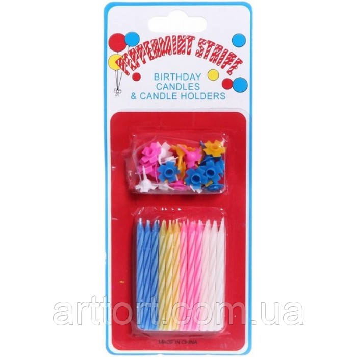 Свічки для торта 24 шт., фото 1
