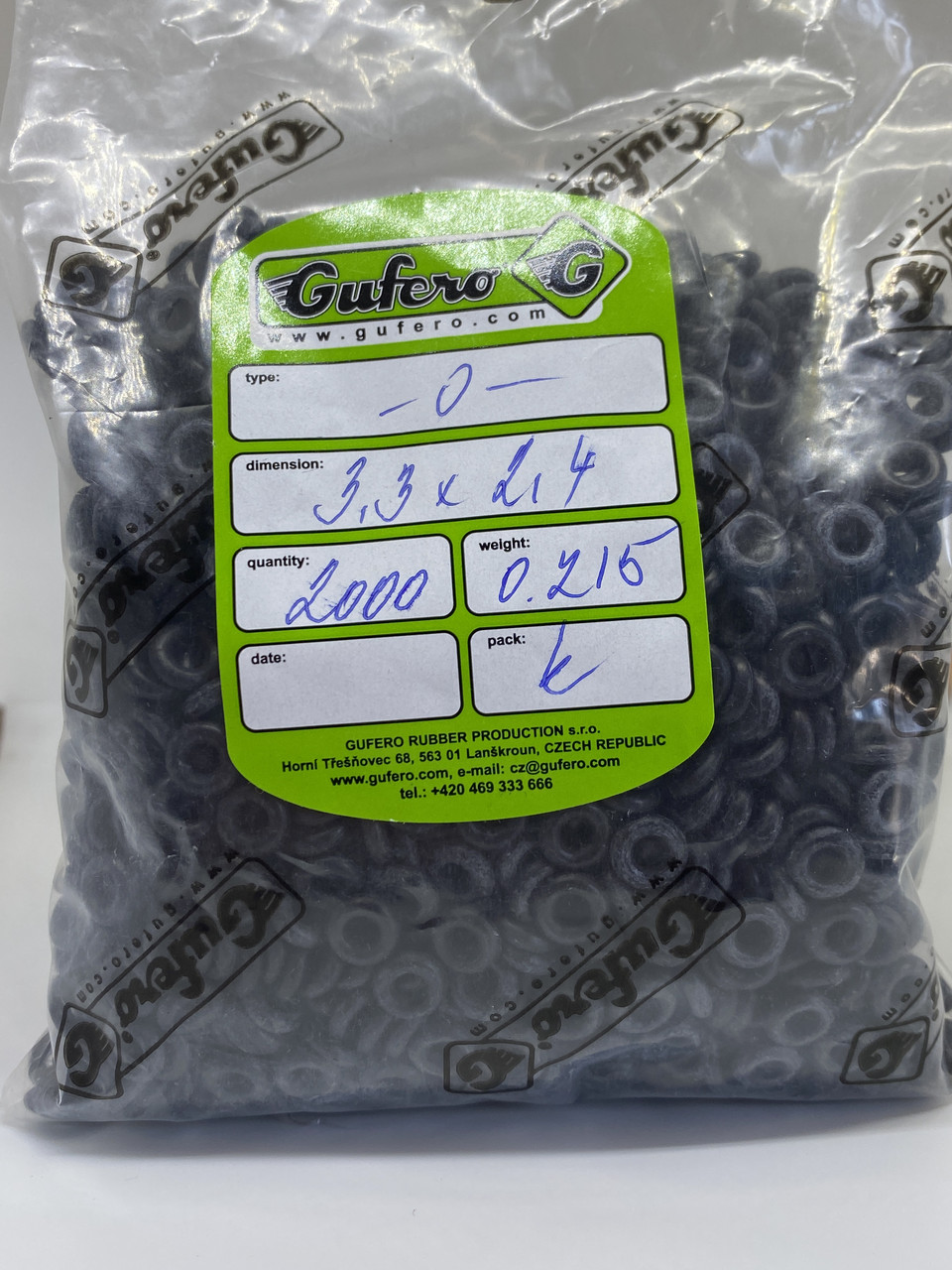 Гумове кільце O-Ring Gufero 3.3*2.4
