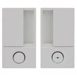 Комплект AGB WAVE B3000202FM ручки для розсувних дверей WC білий матовий