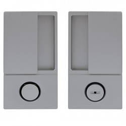 Комплект AGB WAVE B300020232 ручки для розсувних дверей WC хром матовий браш