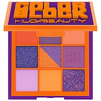 Палетка теней для век Color Block Orange&Purple Eyeshadow Huda Beauty