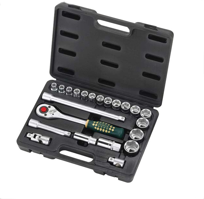 Набір інструменту FORCE 4223-9 1/2" 12-гр. 22 пр. (10-32 мм)