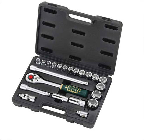 Набір інструменту FORCE 4223-9 1/2" 12-гр. 22 пр. (10-32 мм), фото 1