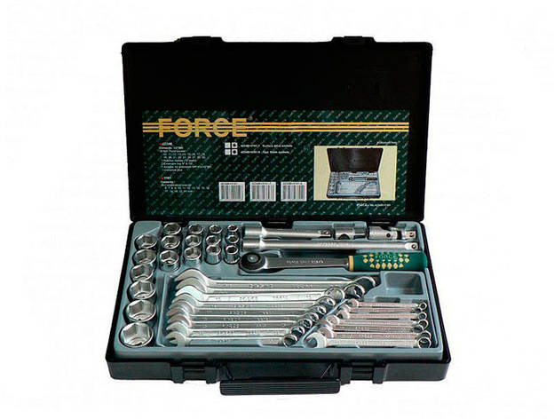 Набір інструменту FORCE 4234B+5161 1/2" 6-гр. 39 пр. (10-32 мм), фото 1