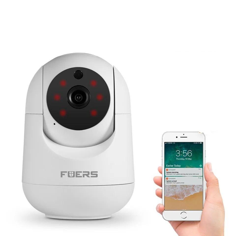 Охоронна IP Wi-Fi камера Fuers T09T new 3MP сумісна із системами безпеки Tuya, фото 1